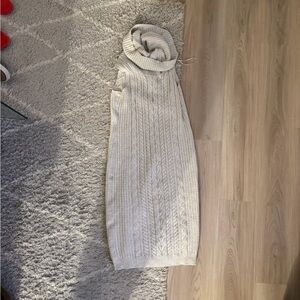 Rachel Zoe Cream Cable Knit Sweater Dress